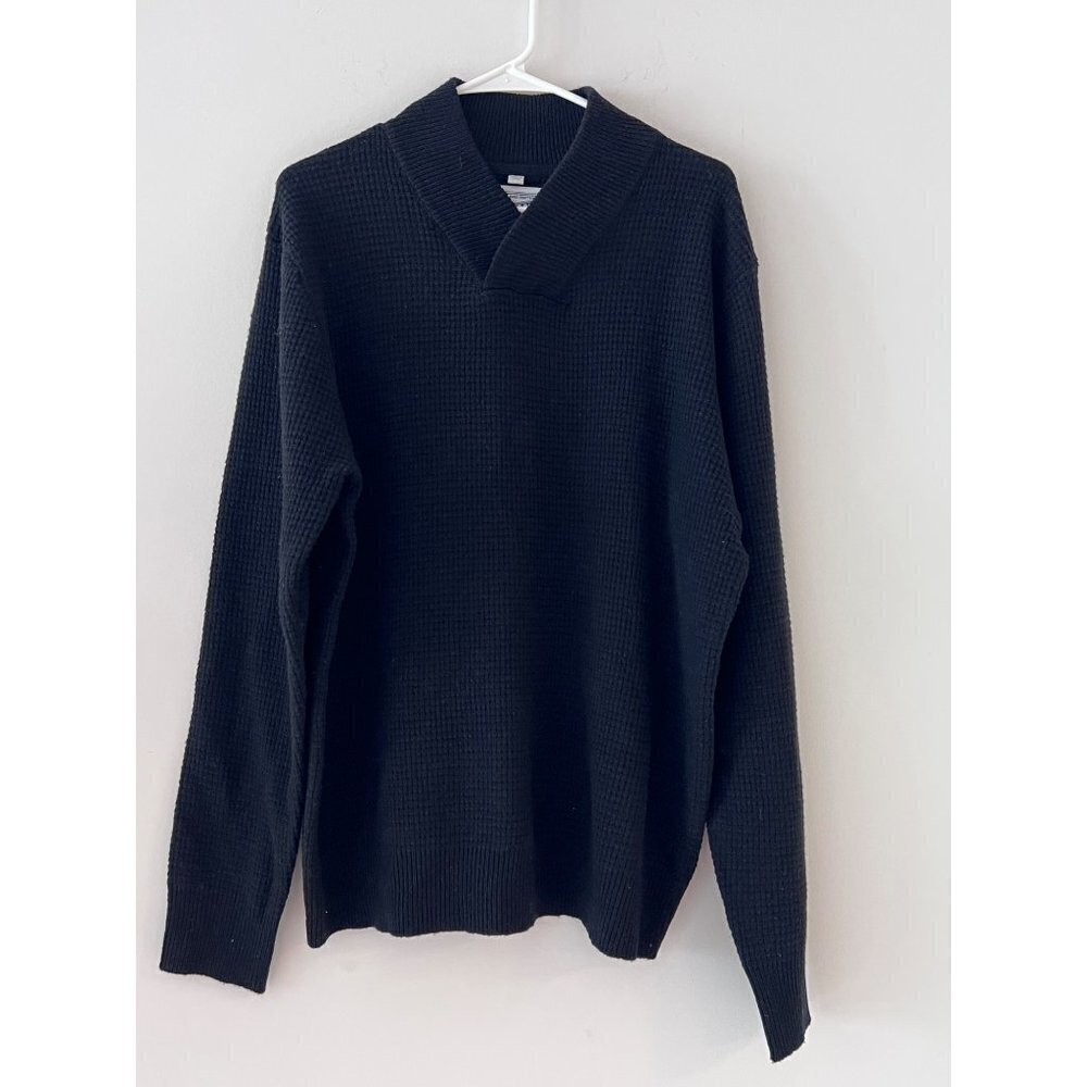 Schott Bros. Athletic V-Neck black Sweater size large
